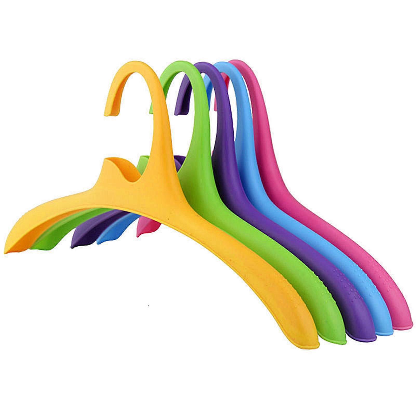 Colored Plastic Hangers High Quality Plastic for Jackets Pants Dresses