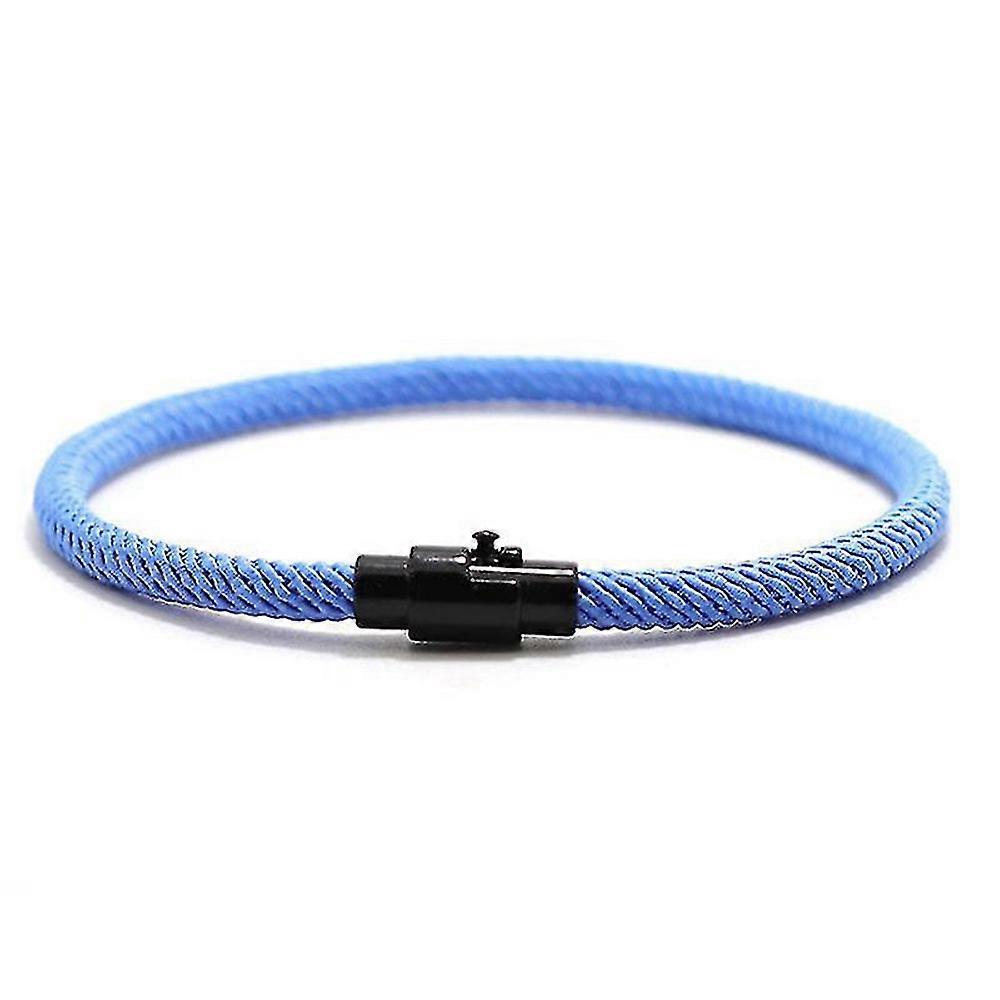 Bracciale Corda Semplice Uomo E Donna Blu Mare