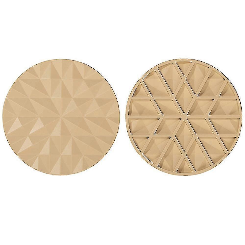 2 Pcs Round Silic Trivets Pot H