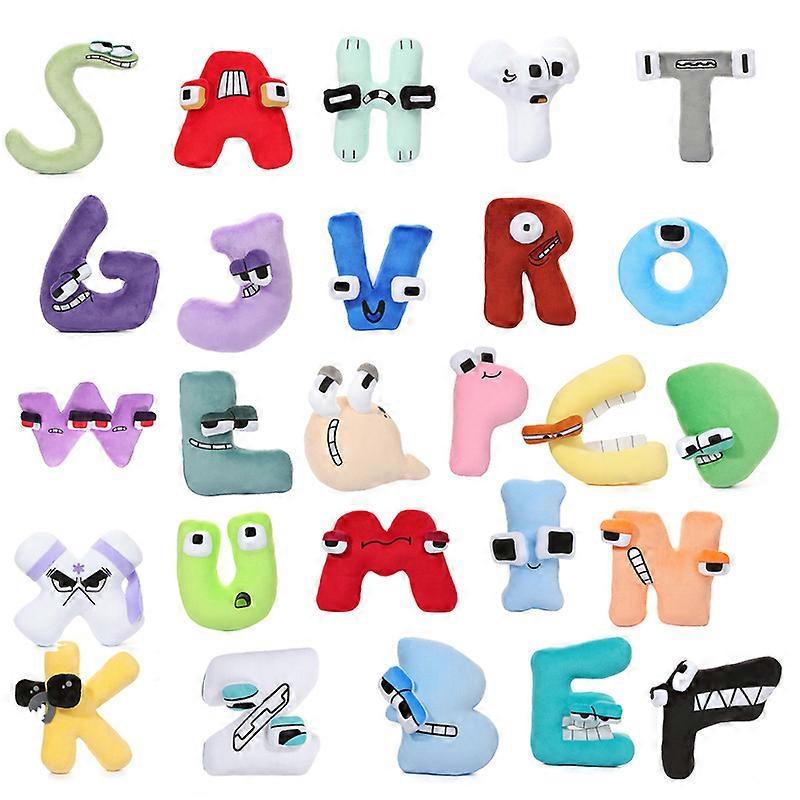 Alphabet Lore Plush Toy Game But Are Stuffed Plushie Dolls Anime Color Soft Baby Toys For Christmas New Year Gift