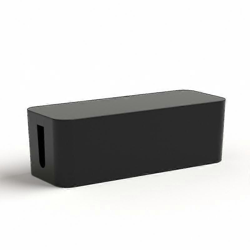 Cable Tidy Box, Desktop Power Cord Holder Surge Protector (black)