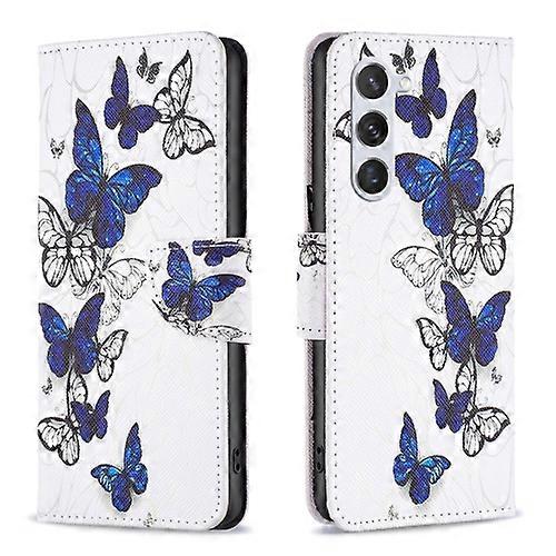 For Samsung Galaxy S24 5G Colored Drawing Pattern Leather Mobile Phone Case