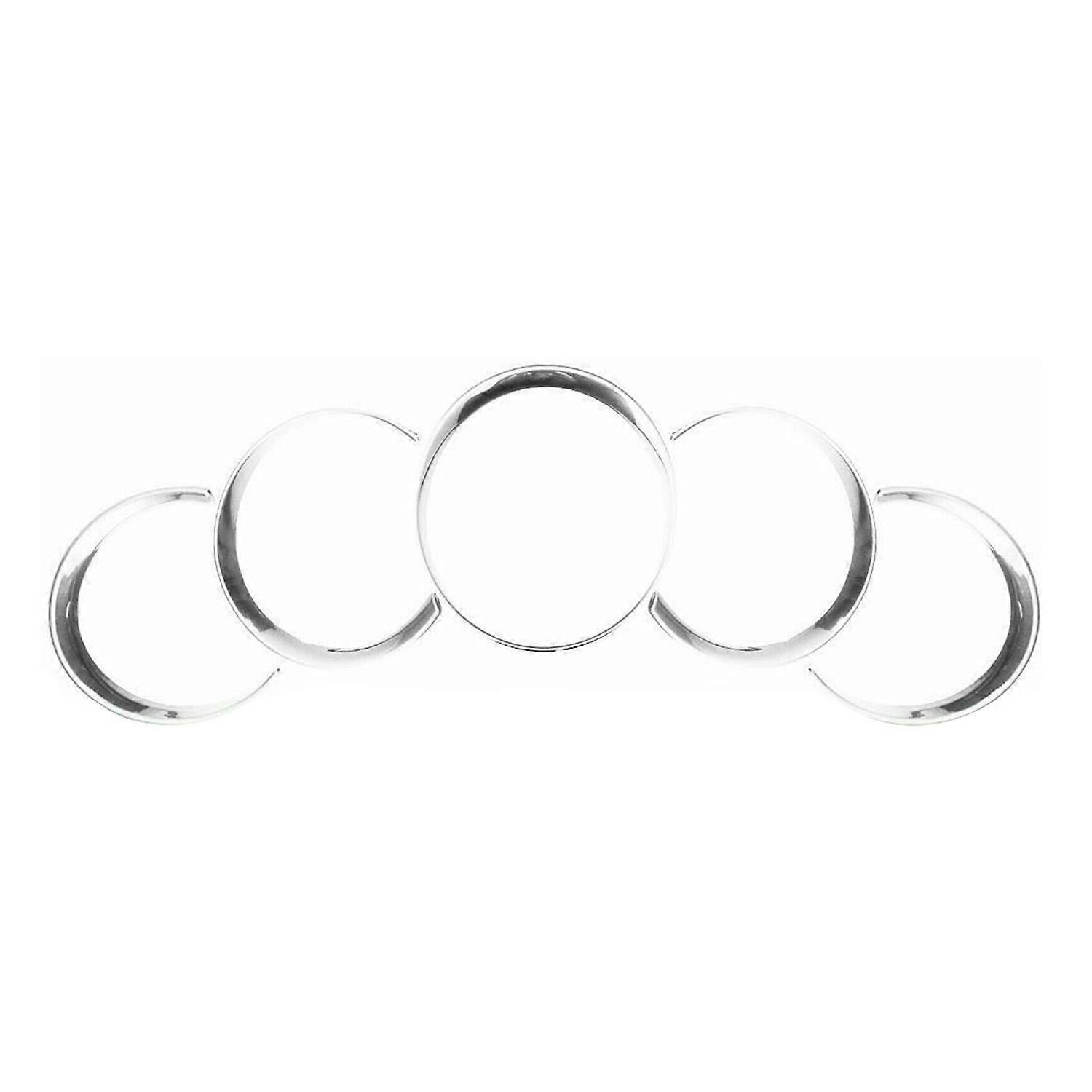 for- 958 2011-2018 Silver Car Dashboard Meter Ring Covers Trim Interior Decoration