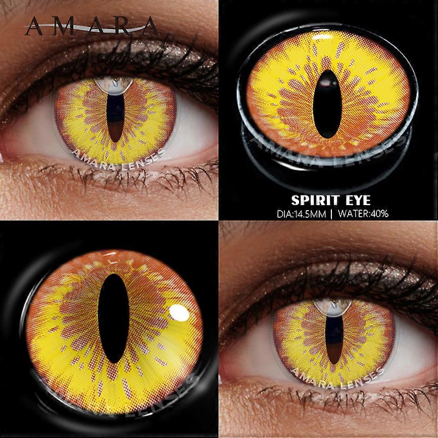 Redkid 2pcs Cosplay Colore Lenti a contatto per gli occhi Viola Bellezza Halloween Anime Lenti Occhio Annuale Cosmetico Colorato Lenti a vista Occh...