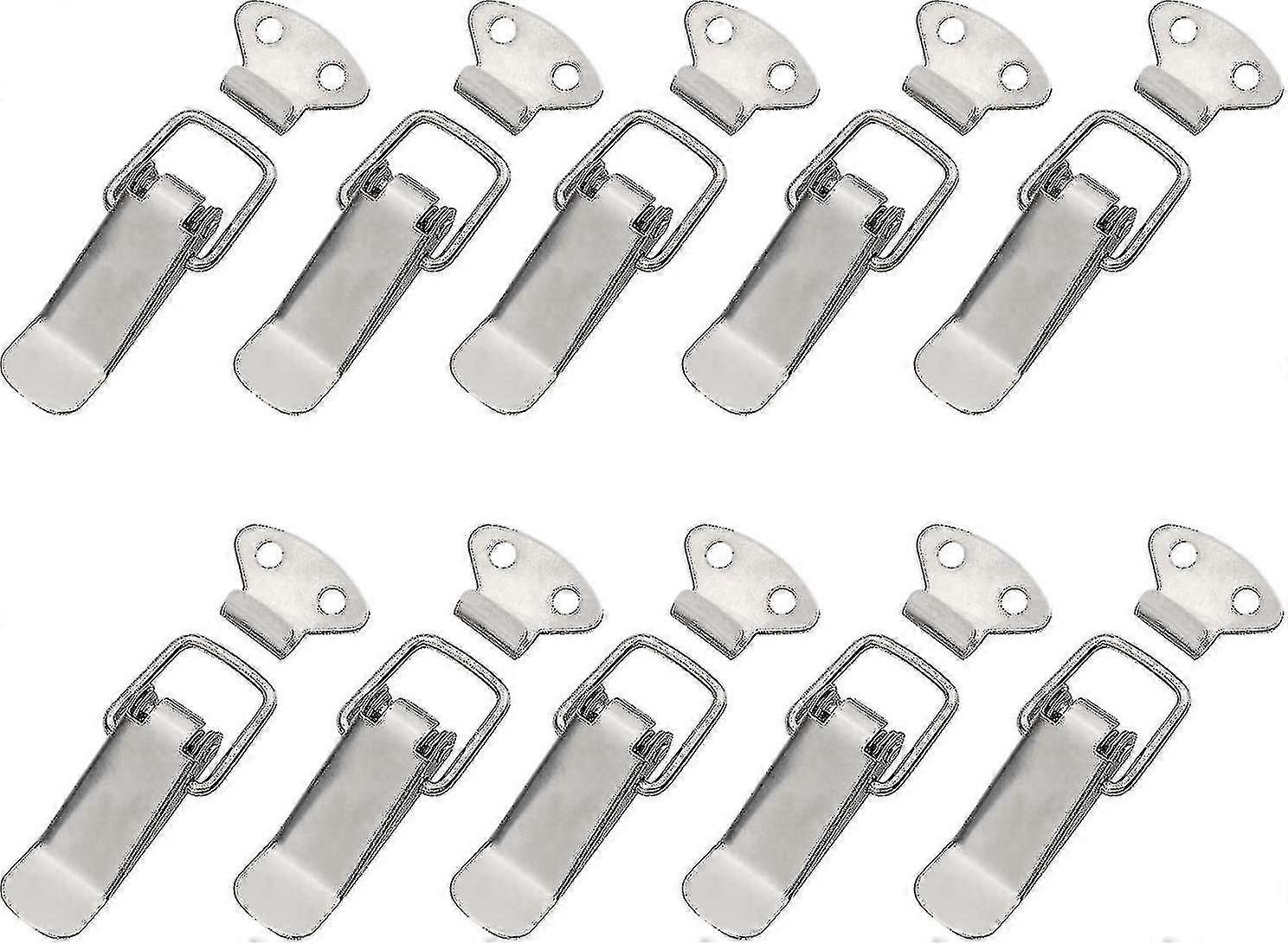 Spring Toggle Latch, Duck Bill Buckle Clip For Door And Window Furniture Hardware, Set Drawer/toolbox/cabinet/cabinet/crate, Silver Set Of 10