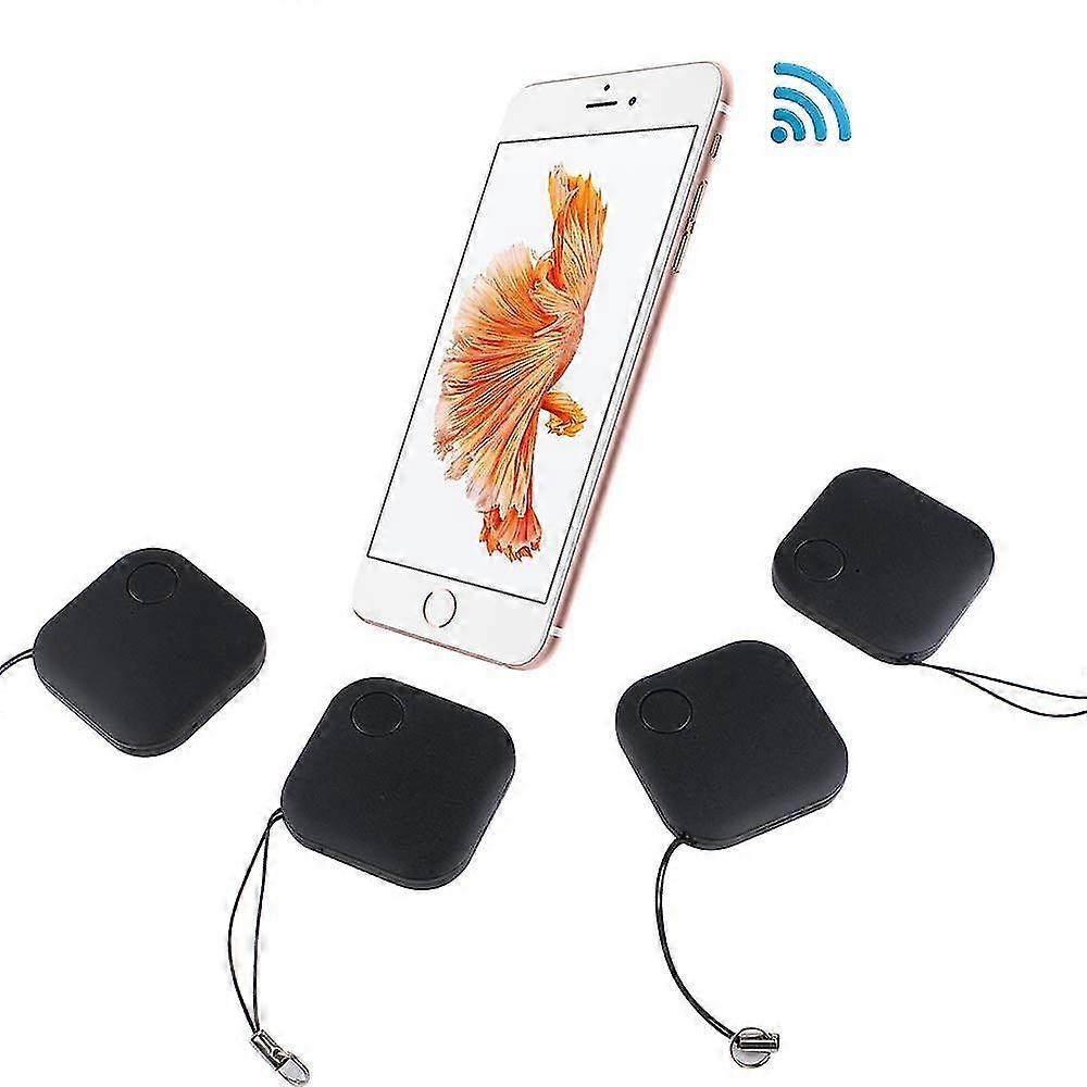 Lot de 4 localisateurs d'objets Bluetooth avec porte-clés, anti-perte d'objets