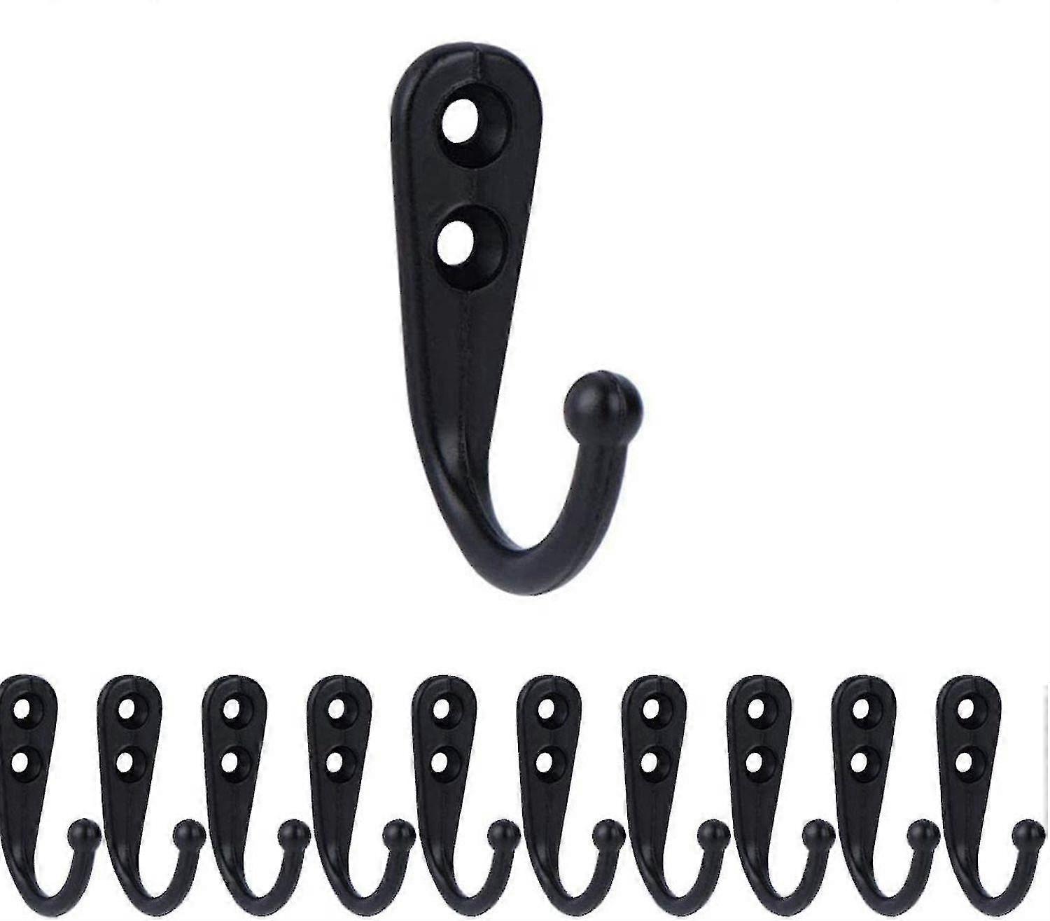 10pcs Wall Mount Coat Hook Robe Hook Country Style Hook For Bathroom Kitchen