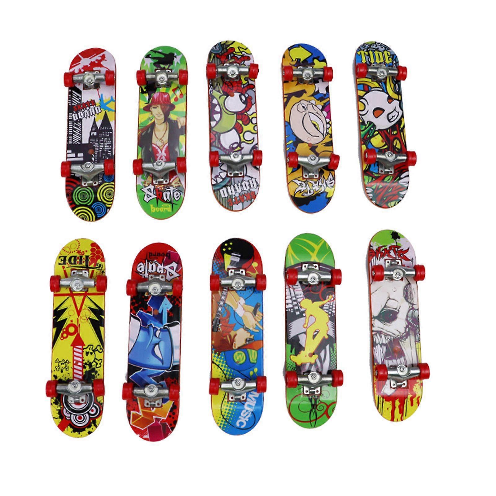 Finger Skateboard Toy Children Develop Hand-Eye Coordination Mini Fingerboards Stress Relief Finger Skater Desktop Toy Gift for Kids