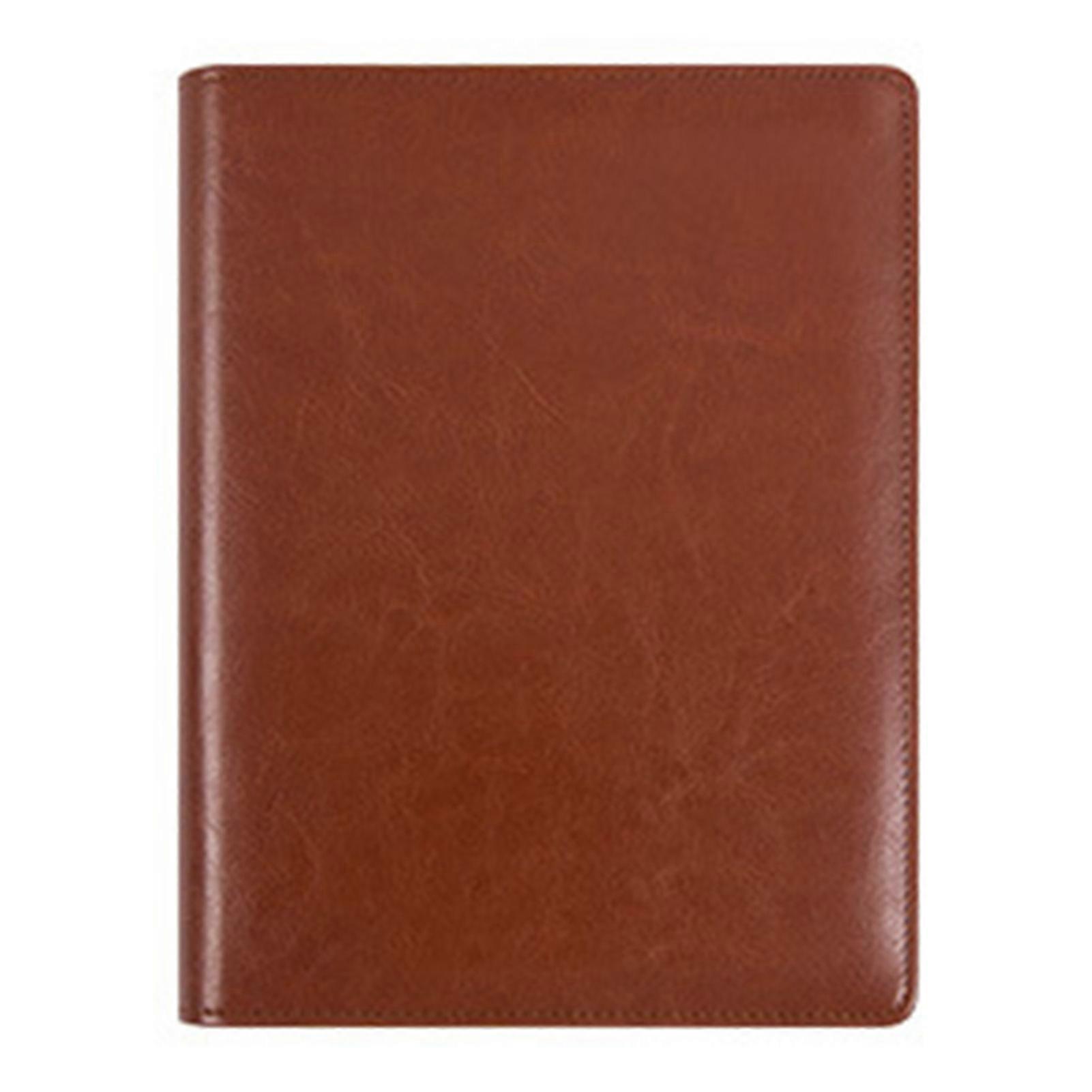 File Folder Convenient Multi-Pocket Pen Slot Clamp Design Fake Leather Business Conference Folder with Calculator Office Supply KAESI