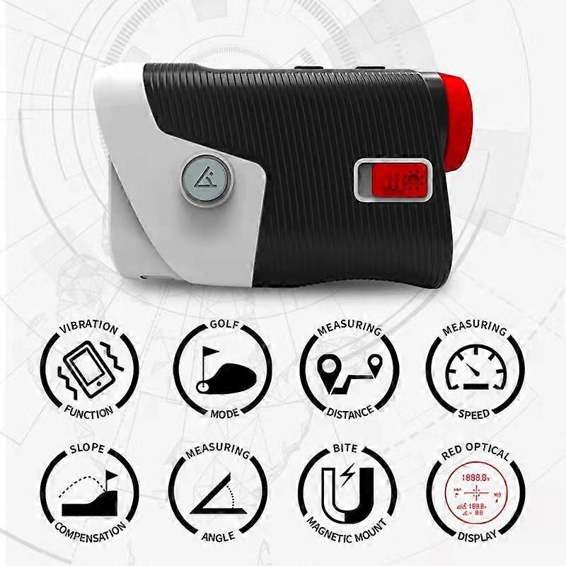 Golf Laser rangefinder 800m telescope hunting Slope Adjusted Flag-Lock vibration laser Distance meter red display