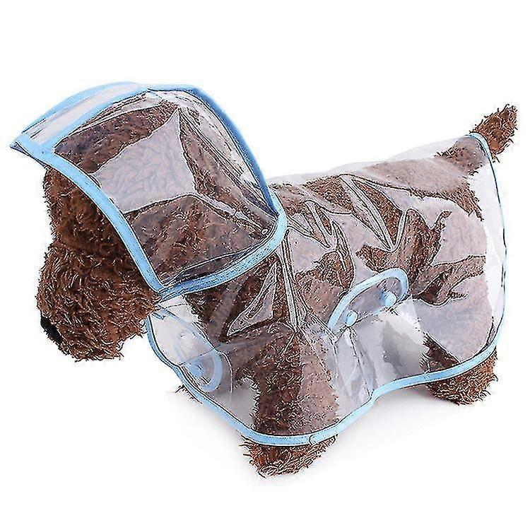 Adjustable Transparent Dog Raincoat For Small Dogs Clothes W