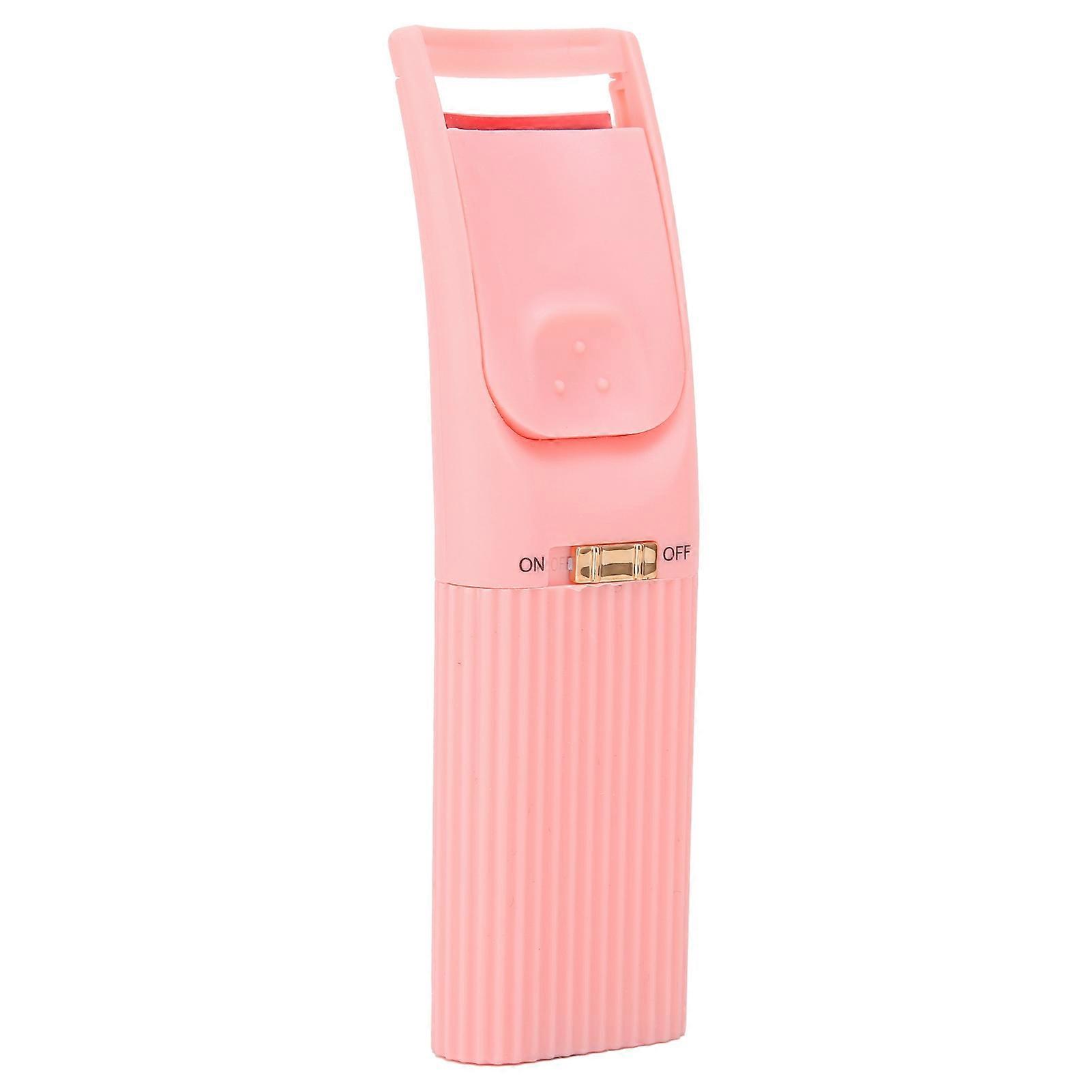 Heated Eyelash Curler Handheld Electric Intelligent Temperature Control Long Lasting Styling Eyelash CurlerPink