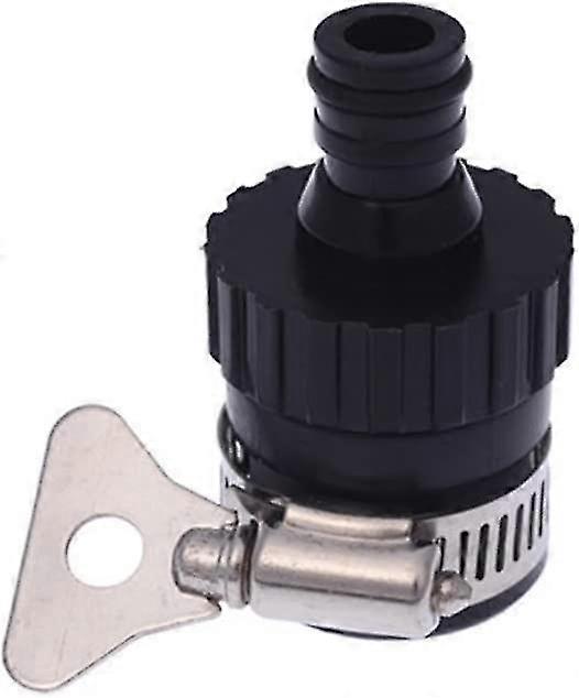 Adjustable Universal Connector For Kitchen Or Garden Faucet - Black