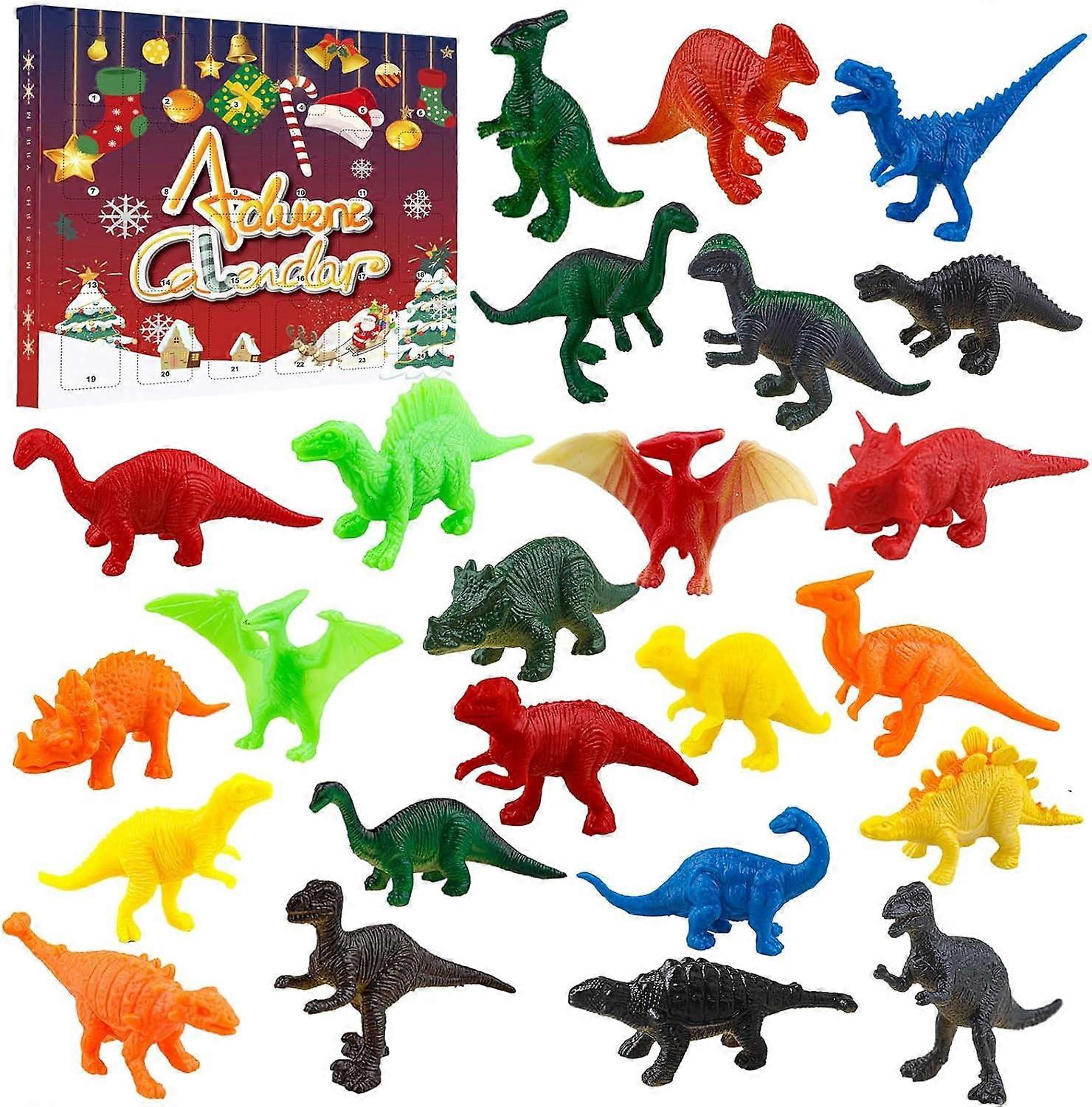 Christmas Advent Calendar 2023 for Kids Toy Advent Calendar with Dinosaur Theme 24 Grids Magical Christmas Countdown Calendar
