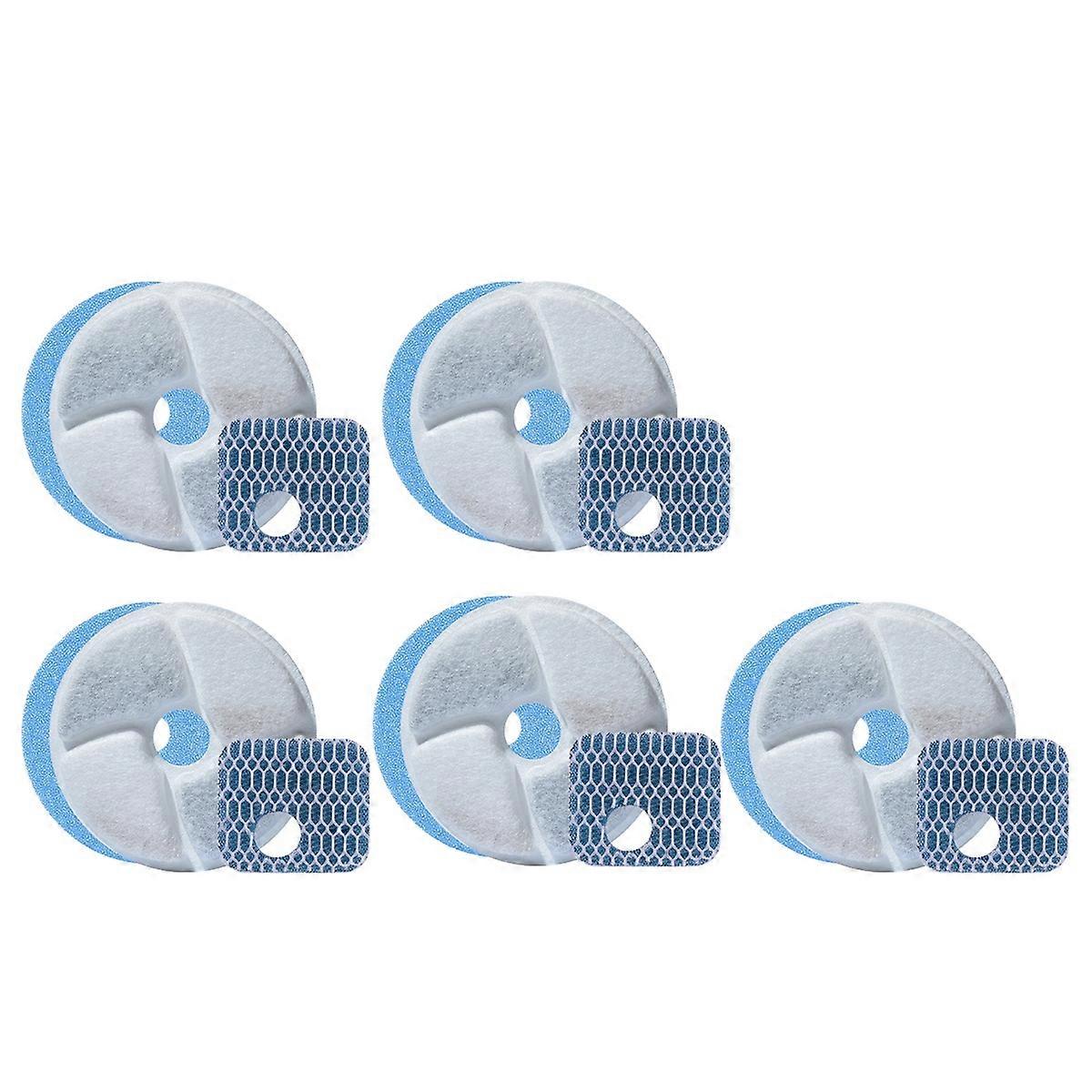 Vattenfontänfilter 5-pack fontänfilterbyte, för CF-1 vattenfontän, husdjursvattendisp