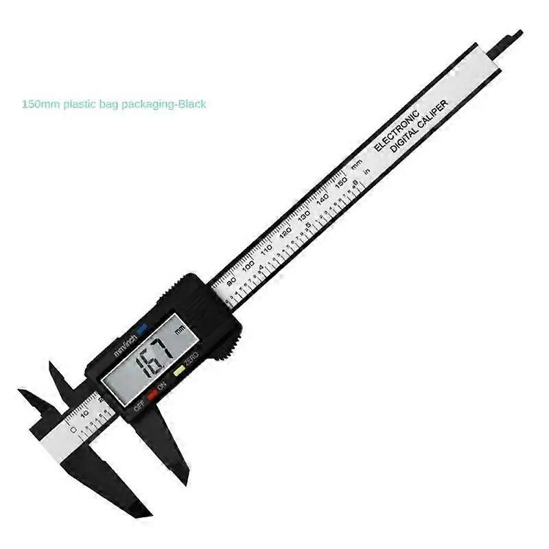 Δαγκάνες 150mm Ηλεκτρονική ψηφιακή δαγκάνα Καντράν ινών άνθρακα Vernier μετρητής δαγκάνας Pachometer ψηφιακά εργαλεία μέτρησης μικρομέτρων