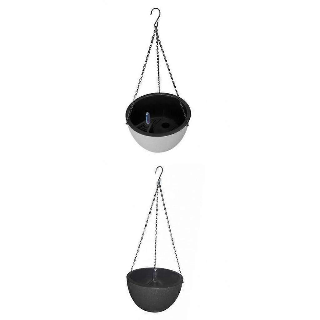 2 Piece Self Watering Suspended Planter with Water Level Indicator