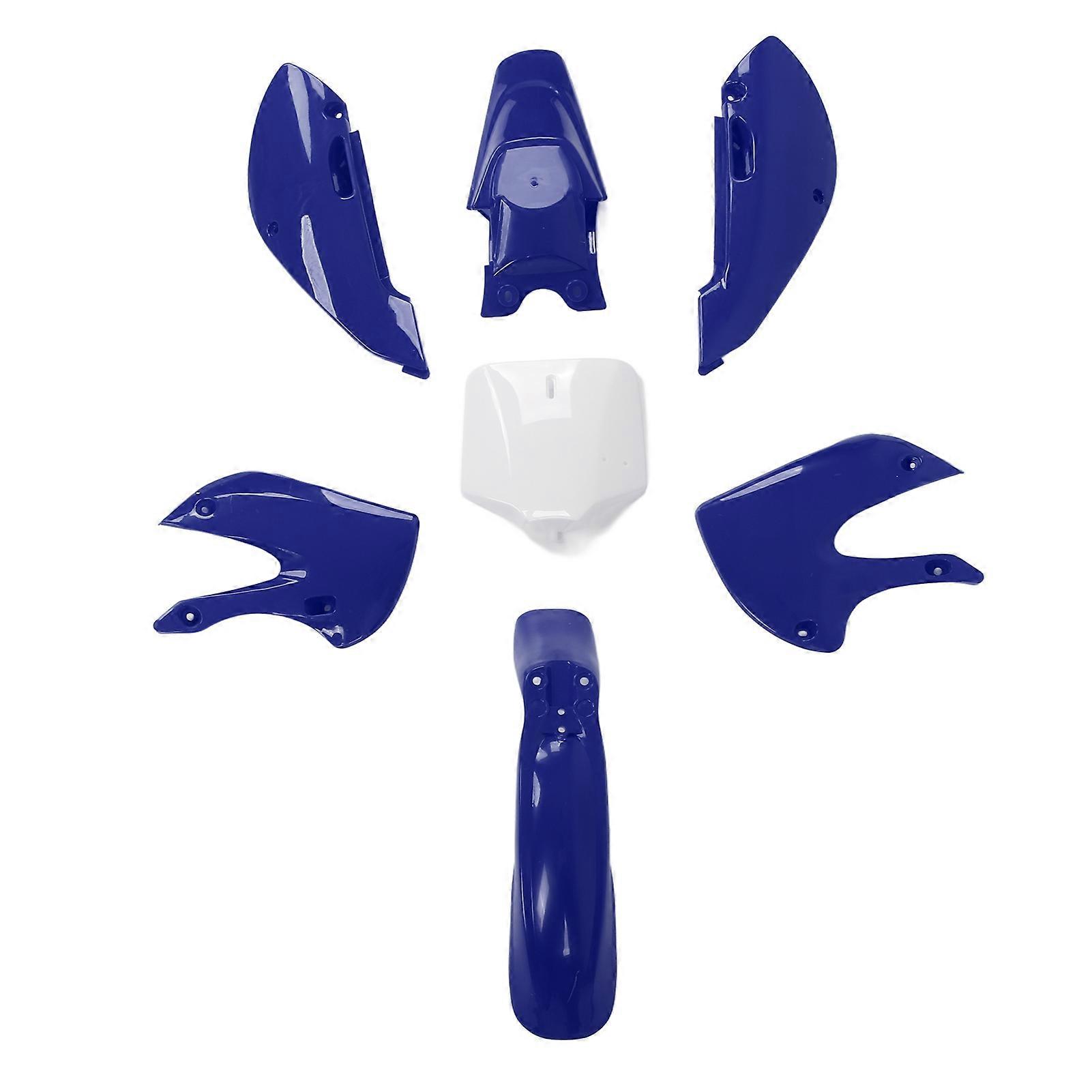 7pcs πλαστική τοποθέτηση εξαρτημάτων μοτοσικλετών εξαρτημάτων φέρινγκ εργασίας ποδηλάτου βρωμιάς πλαστική για KLX110 KX65Blue
