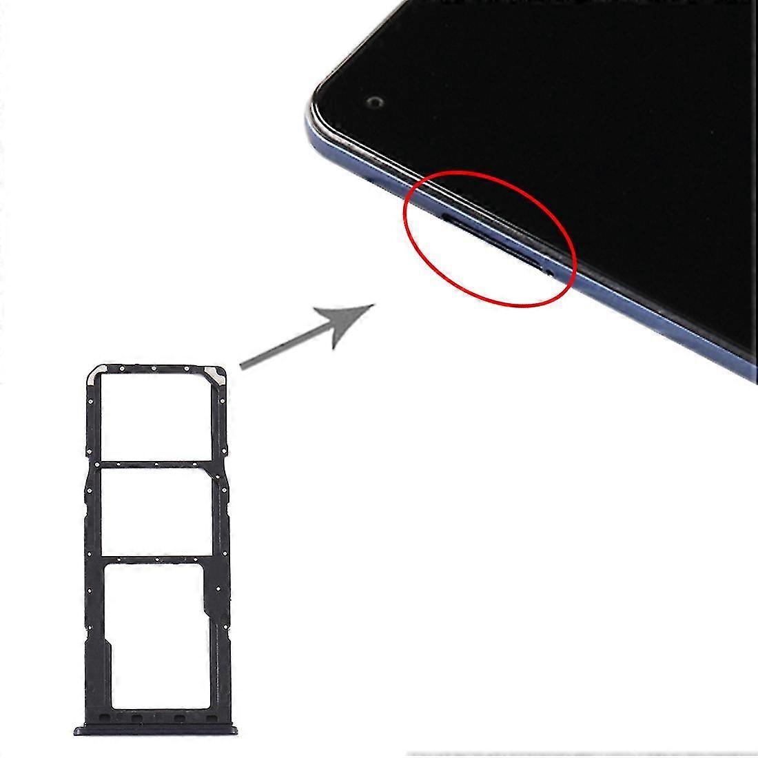 מגש כרטיס SIM + מגש כרטיס מיקרו SD עבור Samsung Galaxy A21s-ZC