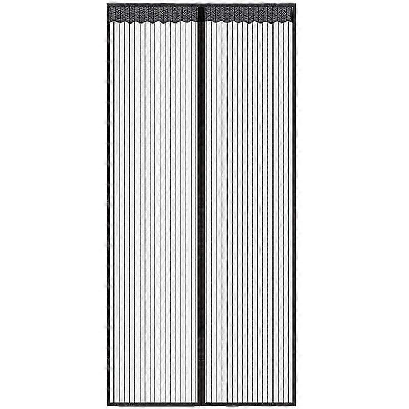 2 sets 2 pcs-Magnetic Fly Screen Door Keep Insects Out Mosquito Door Screen Easy to Install without Drilling Top-to-Bottom Seal Automatically for Balc