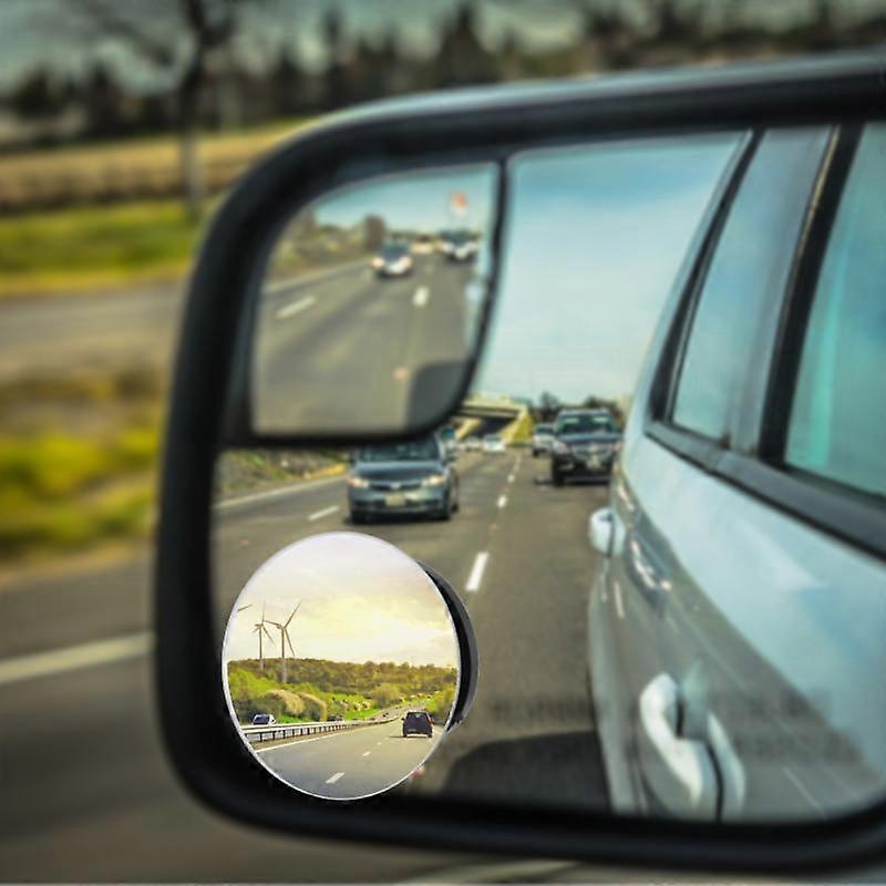 1/2pcs Car 360 Wide Angle Round Convex Mirror Round Convex Rear View Blind Spot Mirror Car Rearview For Safety Car Accessories