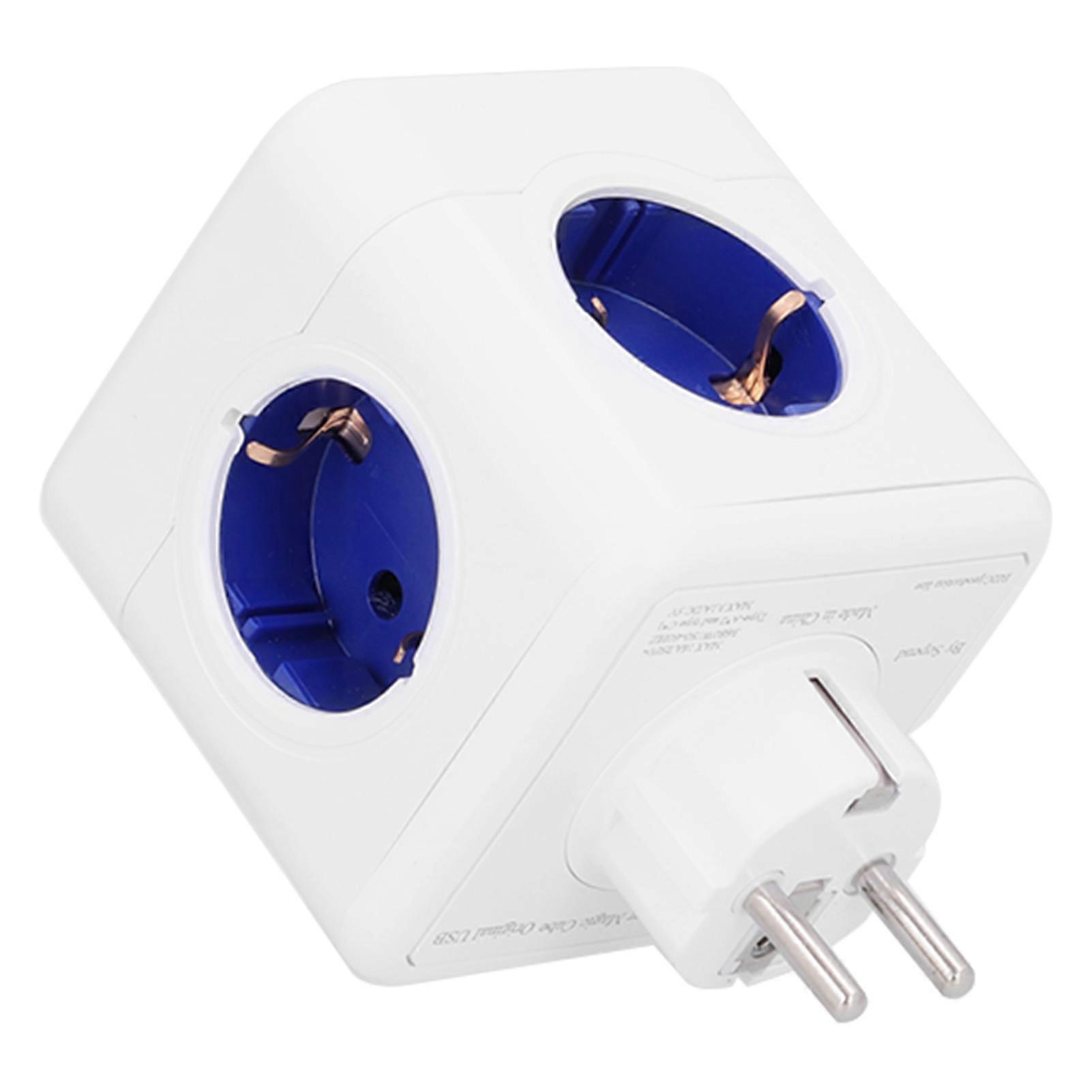 EU Socket Extension Adapter with USB Output Multifunctional Power Plug AC250V Wireless Outlet