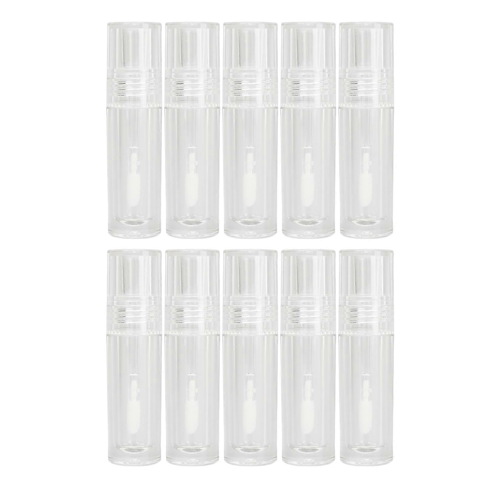 10 x Transparent Leakproof Plastic Lip Gloss tubes for Refilling