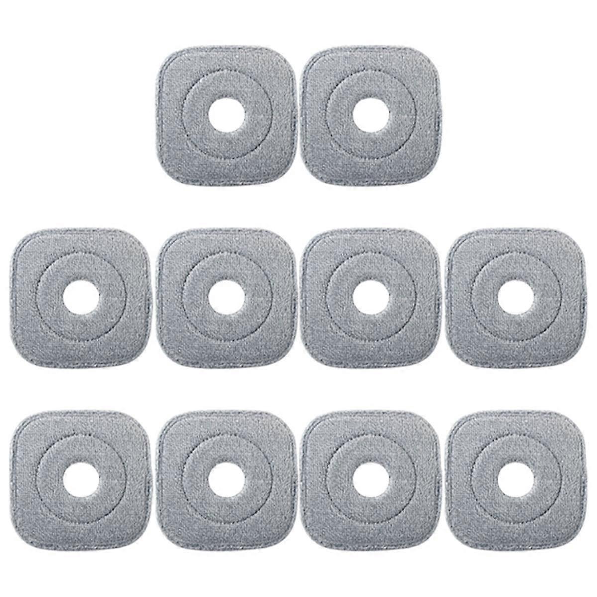 10Pcs Washable Mop Cloth for Mop Squeeze Mop Automatic Separation Rotating Cleaning Floors Mop Pads Cloth