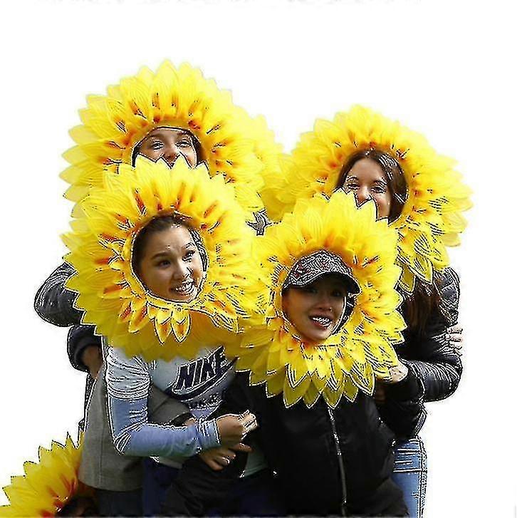 בגדי ראש חמניות מצחיק ביצועים אביזרים כובע המפלגה פסטיבל משחקים