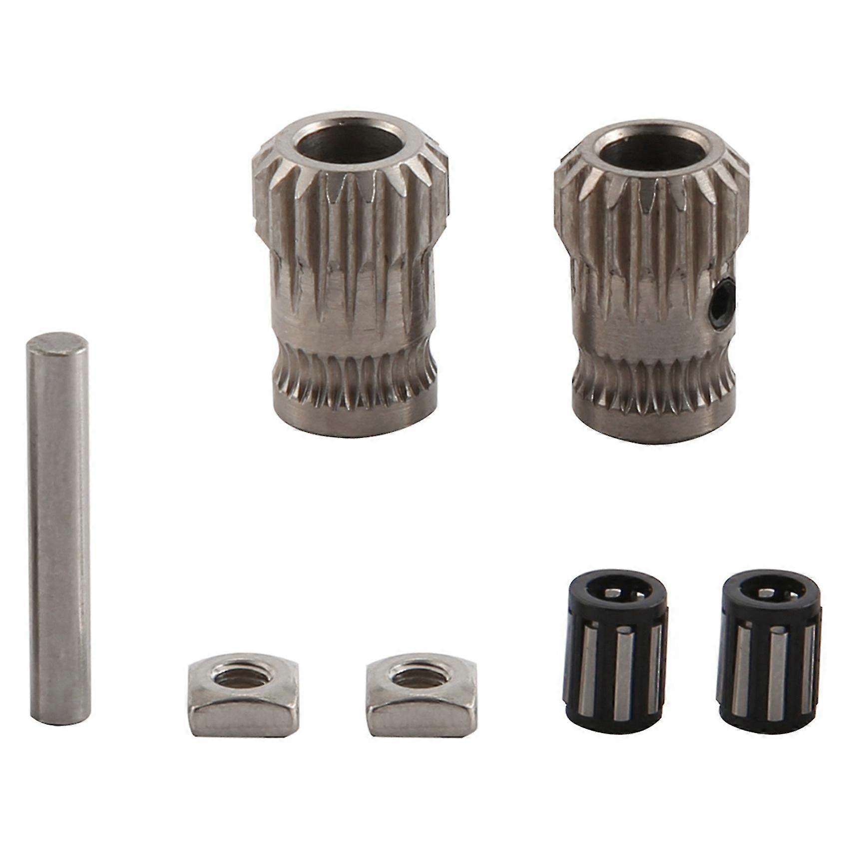 1set 3d Printer Mk3 Drive Gear Extruder Dual Gears Kit Drive Gears Extrusion Wheel For Upgrade Prusa I3 Mk2mk2smk2.5 3d Printer