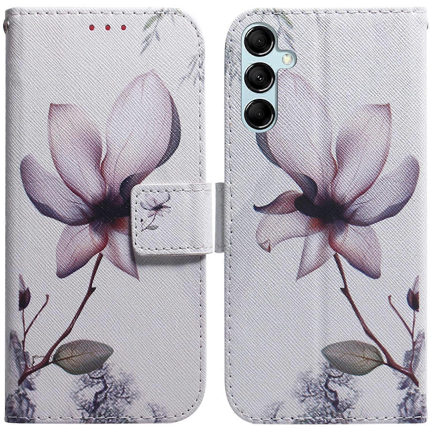 Coloured Drawing PU Case For Samsung Galaxy M14