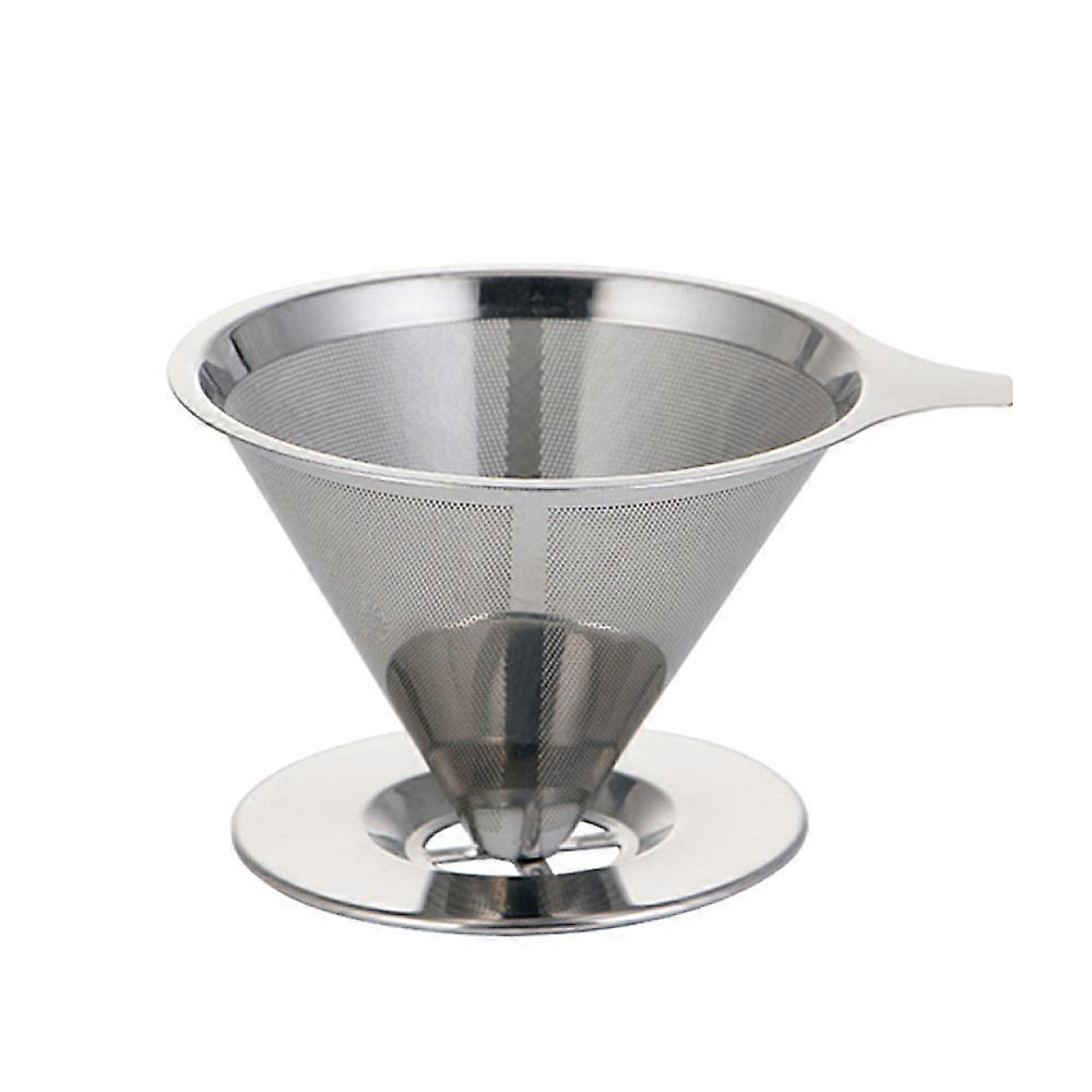 Edelstahl Kaffeefilter gießen Sie über Trichter Brew Tropf Tee Metall Mesh Korb Werkzeug Wiederverwendbare Küche Coffeeware