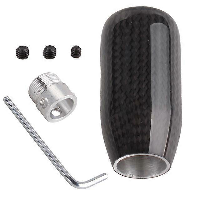 Carbon Fiber Shifter Lever Head Gear Shift Knob Manual Transmission With Gear Knob Limiter Adapter Car Modification SFN113