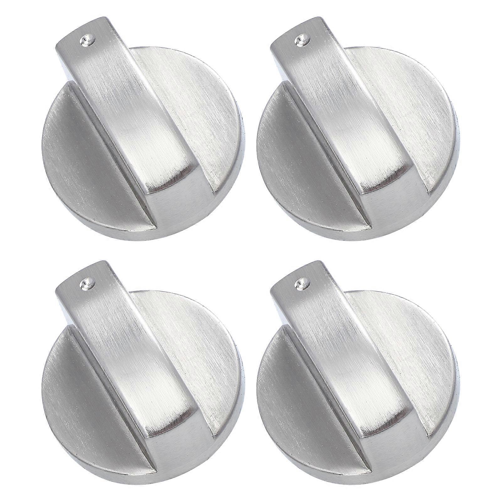 4pcs Replacement Stove Knobs Universal Electric Range Knob Metal Burner Control Knobs