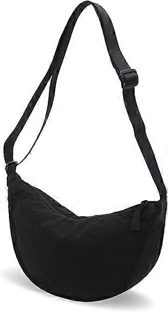 Women's Nylon Adjustable Shoulder Strap Dumpling Crossbody Bag