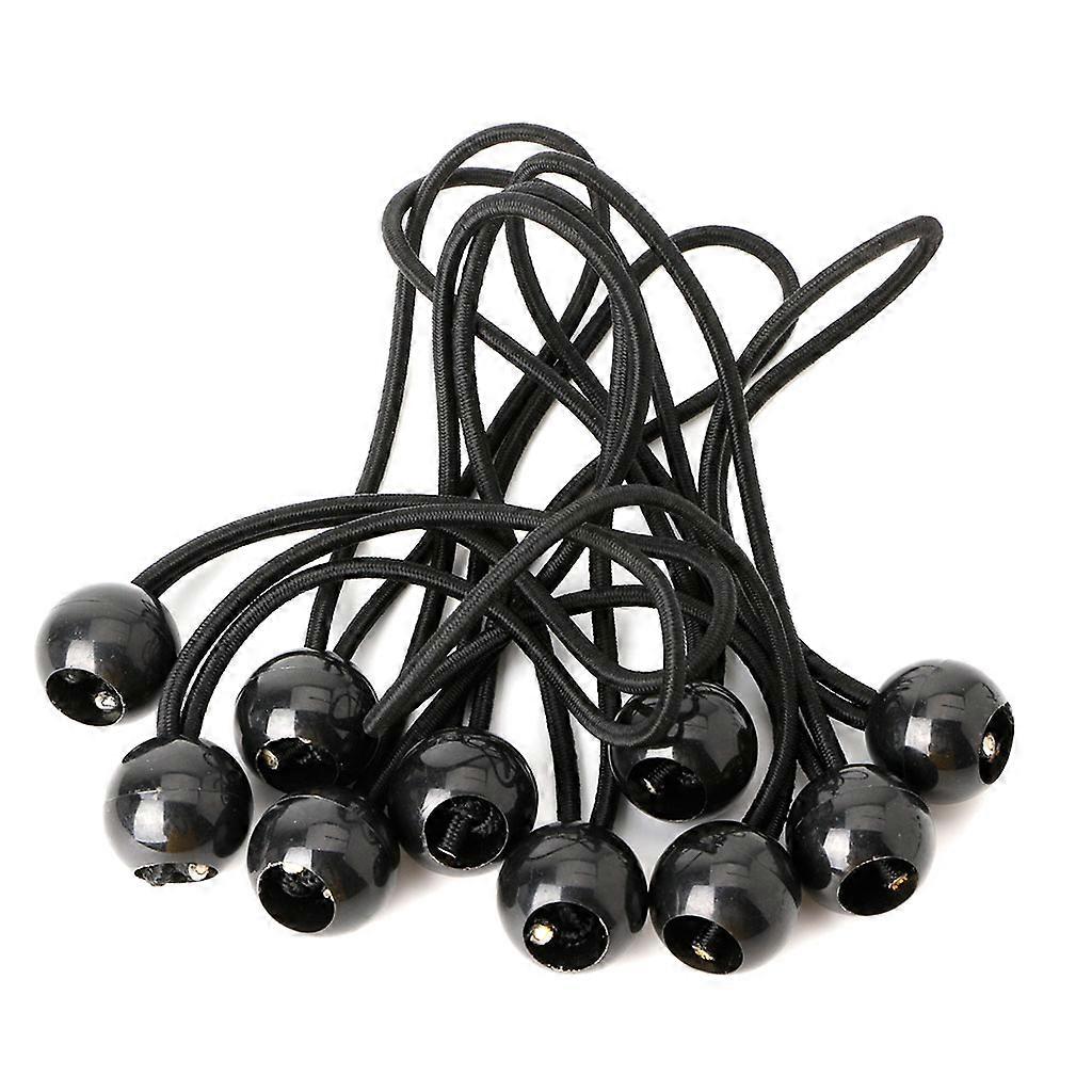 10pcs Flag Pole Clip Ball Bungee Cord Ties Rope Attach Windsocks Flags To Poles
