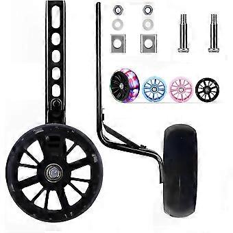Training Wheels For 12 Inch Kids Bikes | Extra Sturdy Support Wheels With Adjustable Height (Black)