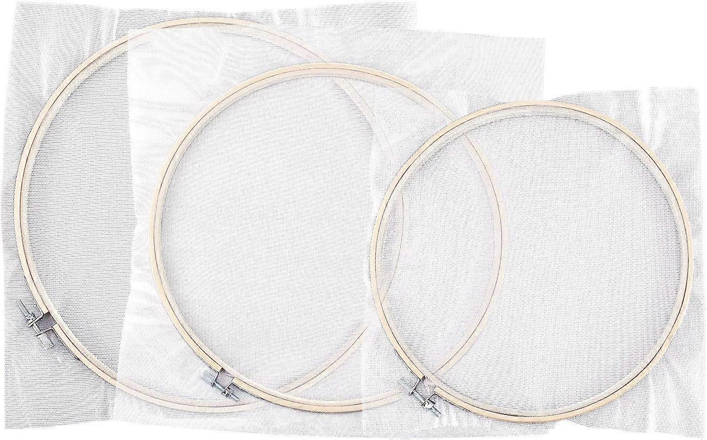 3pcs Round Ancient Paper Making Method Wooden Paper Making Crafting Papermaking Mould Frame Screen for Dried Flower Children DIY Paper Crafts