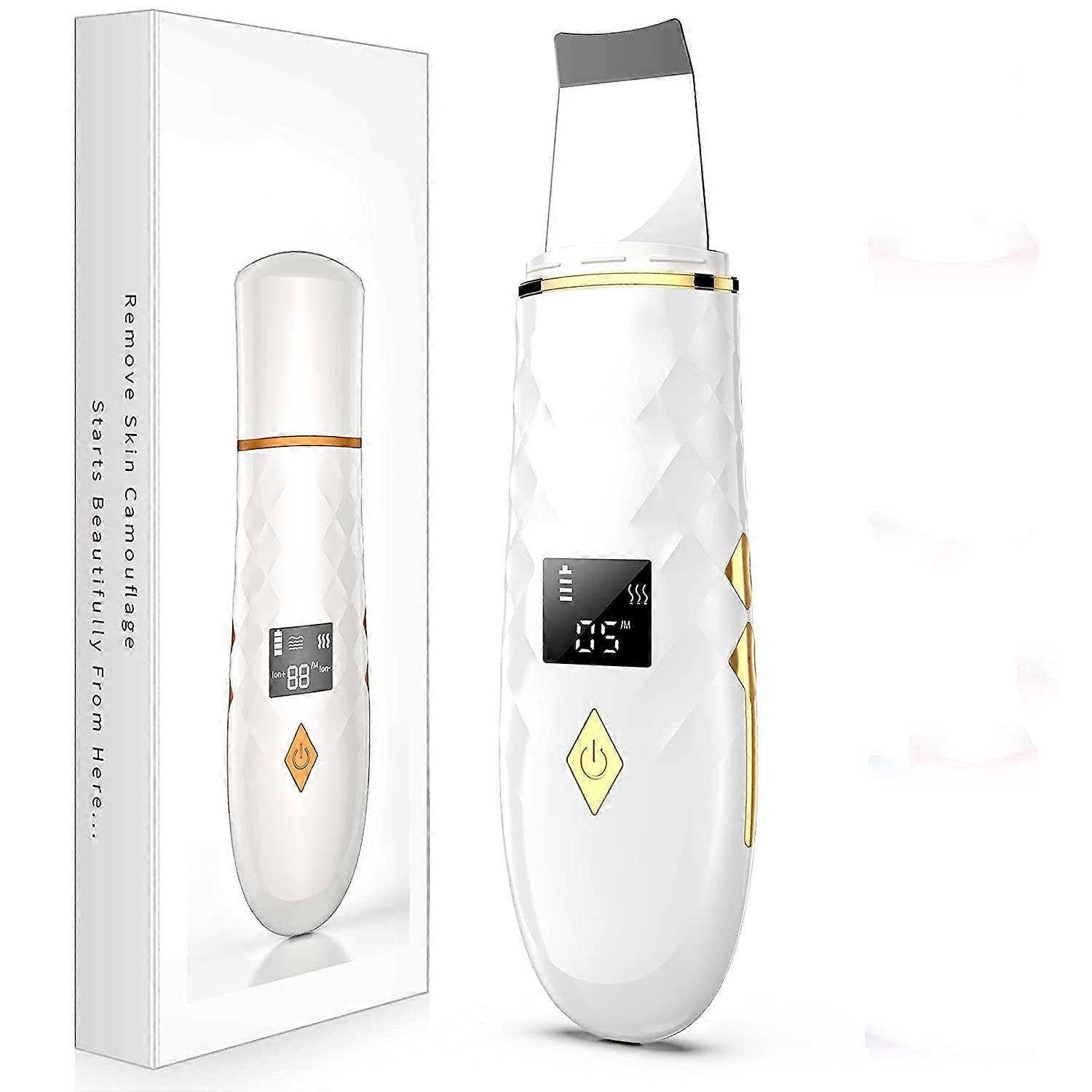 Facial Lifting Tool with USB Charger, Multi-function Comedones Extractor for Facial Deep Cleansing-Gold