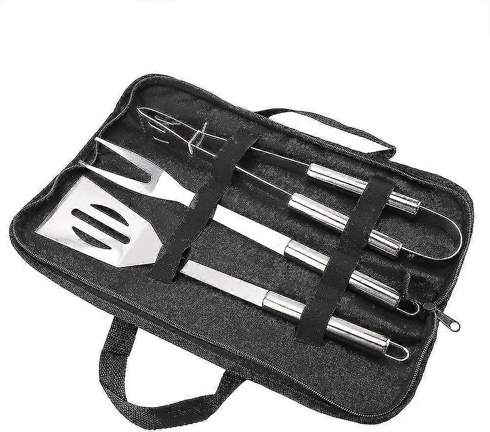Set di strumenti per barbecue con custodia, set di strumenti per barbecue 3pcs include la pala per barbecue Food Tong Fork in acciaio inossidabile Bbq Tools Set di strumenti per interni / esterni