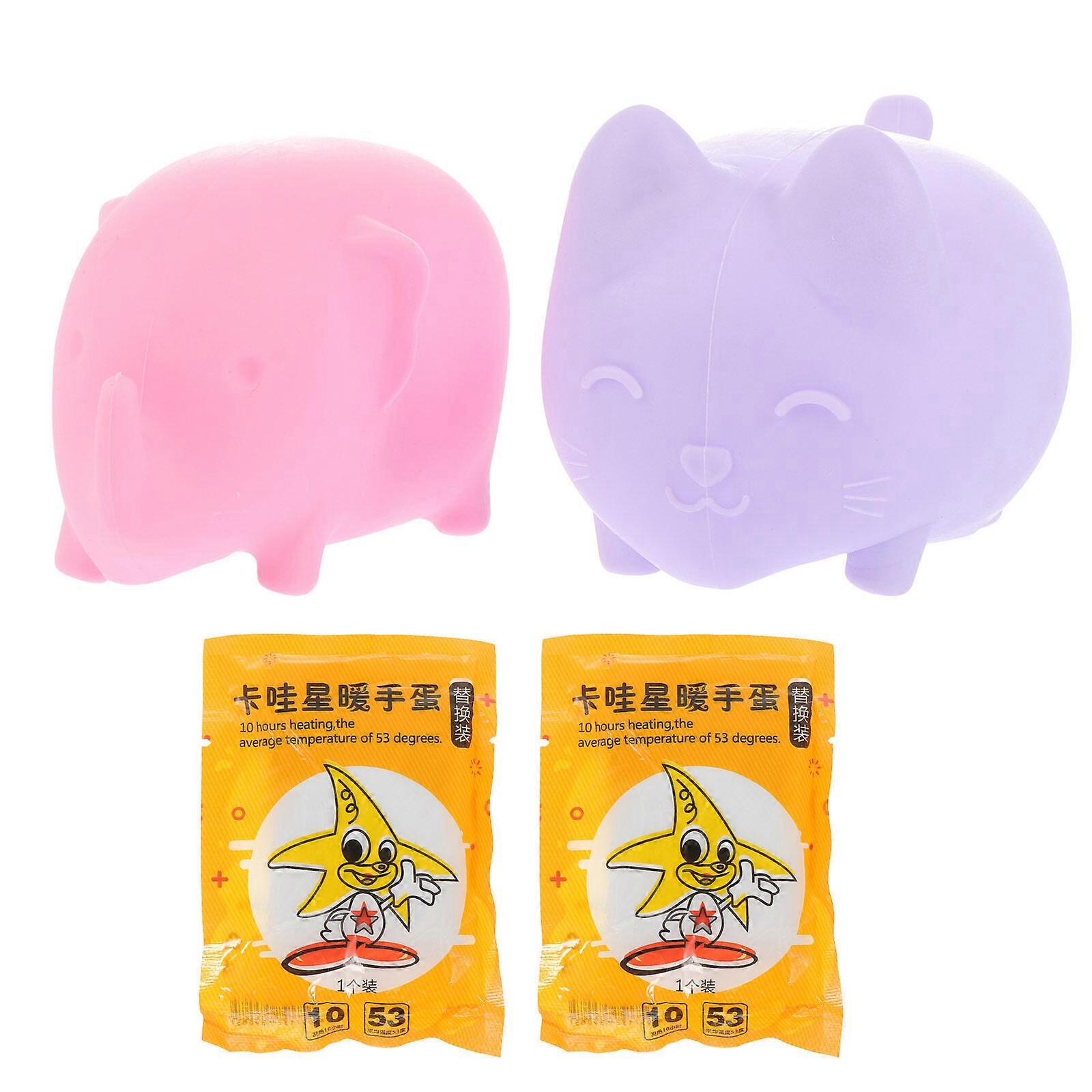 2pcs Creative Silicone Hand Warmer Replaceable Hand Warmer Silicone Hand Warmer