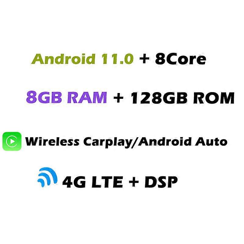 HD 1280 * 720 8G + 128G 8Core Carplay DSP Android 12 Lettore DVD per auto GPS WIFI Bluetooth 5.0 RDS Radio per Ford Ecosport 2013 - 2017