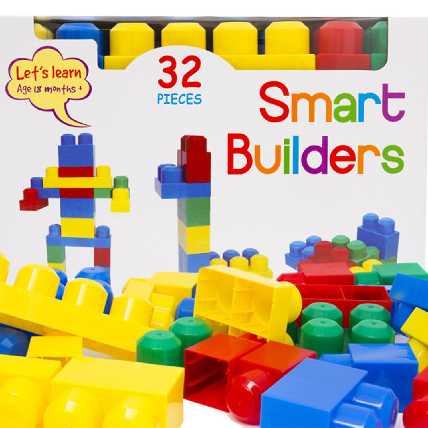 Let's Learn 32pcs Smart Builders, Gift for kids Multi-coloured