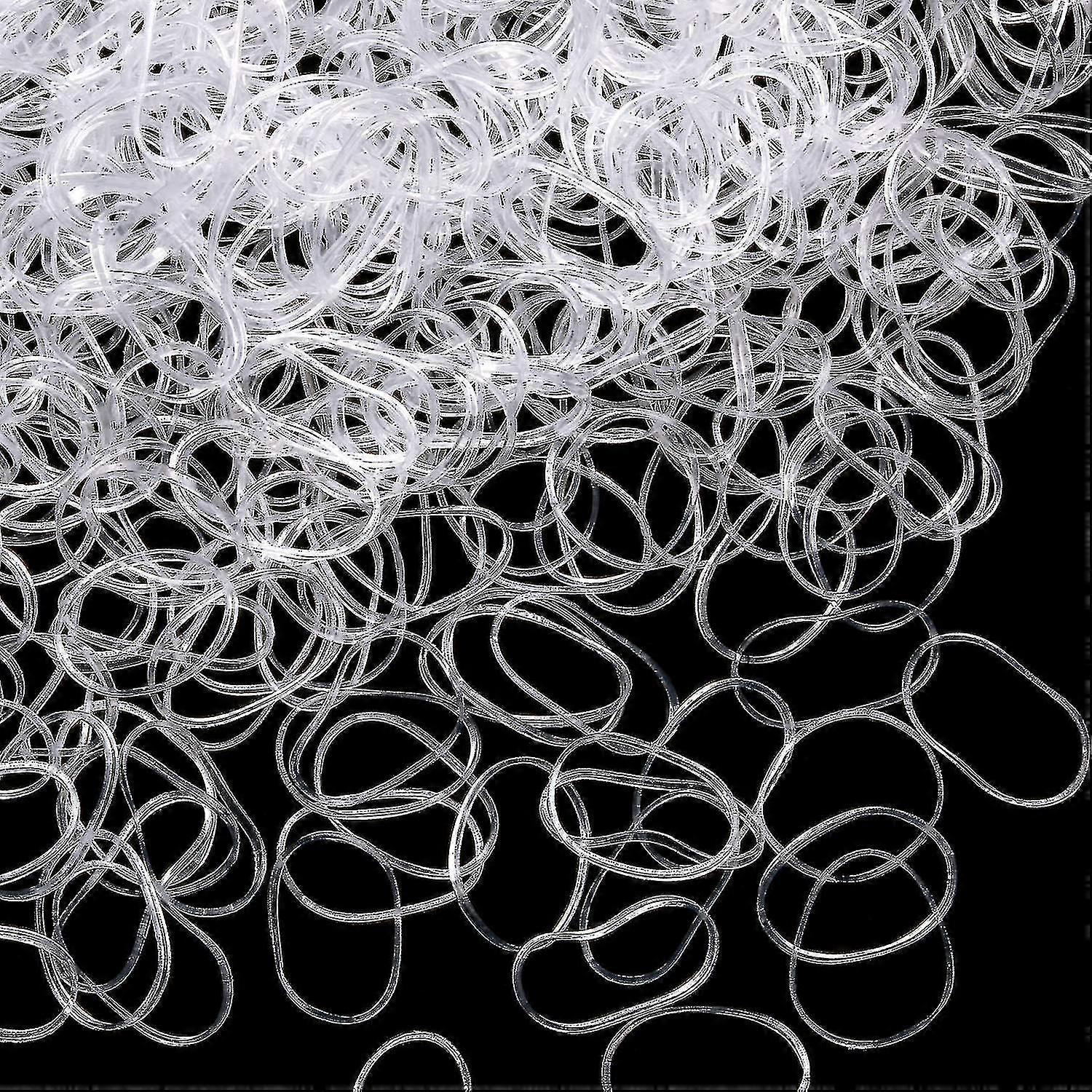 2000 Mini gummibånd Bløde elastikbånd, der er kompatible med børnehårfletninger Hår