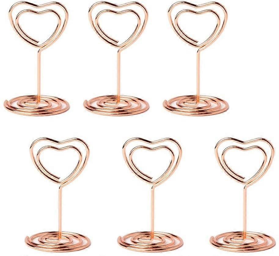 20pcs Mini Place Card Holders Table Number Stand Table Card Holder Wire Table Picture Photo Holder