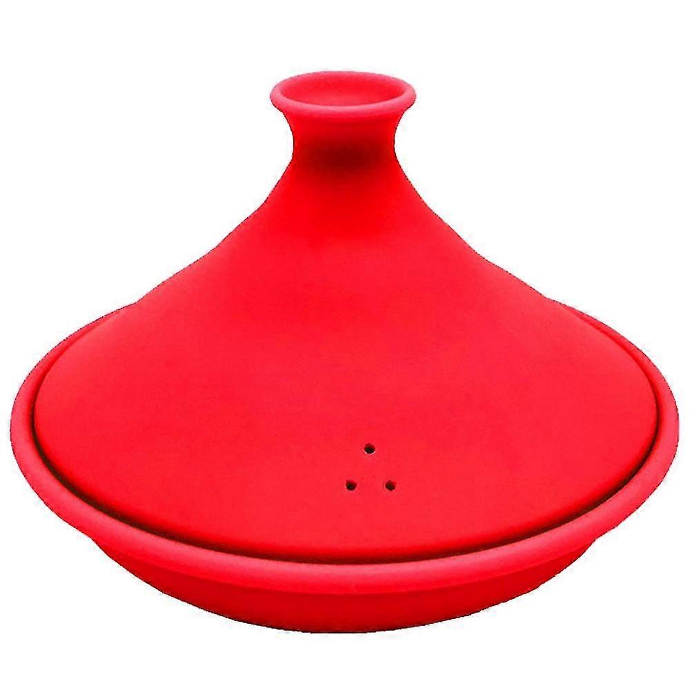 Tajine Pot Maroko Tagine Untuk Memasak Cor Silikon Dasar Berbentuk Kerucut Tutup Peralatan Masak Microwave