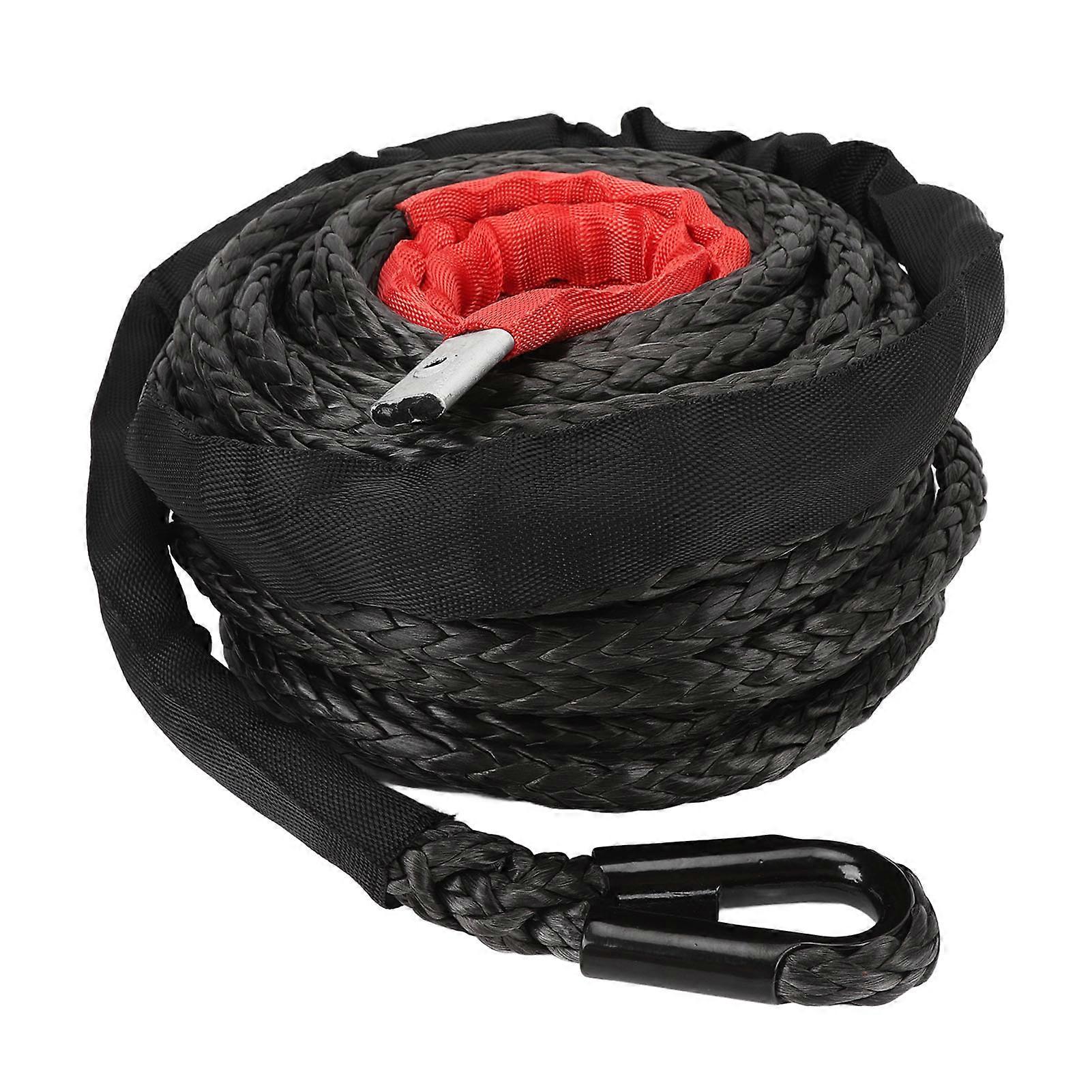 Synthetic Winch Cable with Protective Sheath 9.5mm x 23m 7.5t Heavy Duty for 4x4 ATV UTV SUV