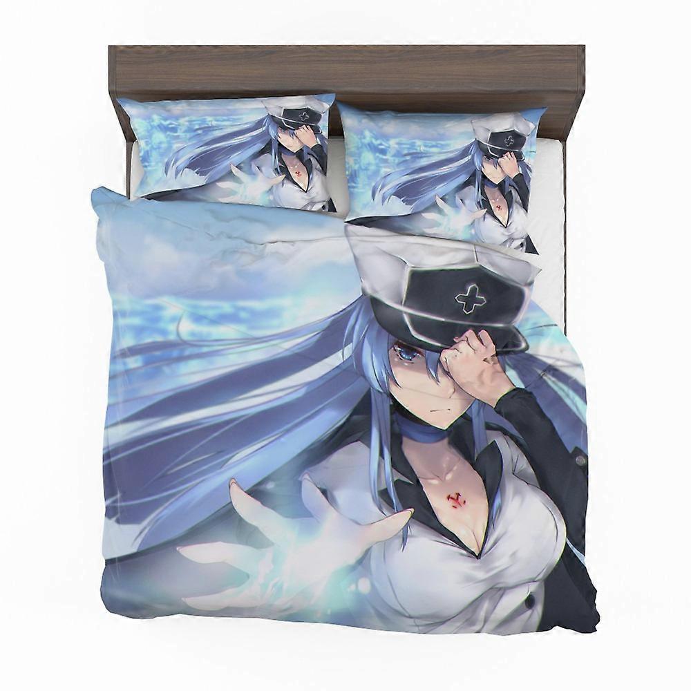v4648 Bed Sheets Esdeath Akame Ga Kill Japanese Duvet Cover Set
