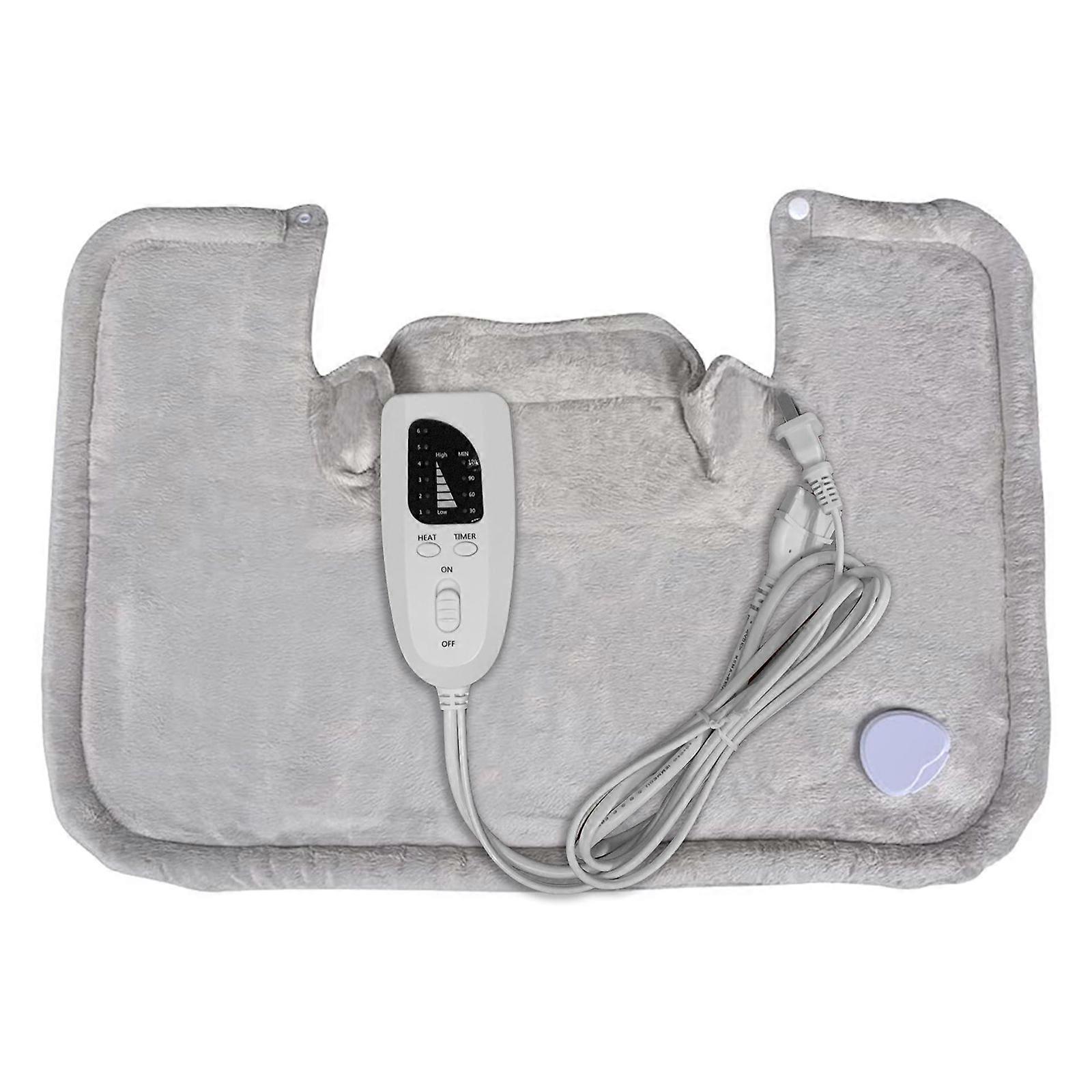 Electric Heated Neck Shoulder Warmer Heating Pad 6 Heating Settings  Machine Washable