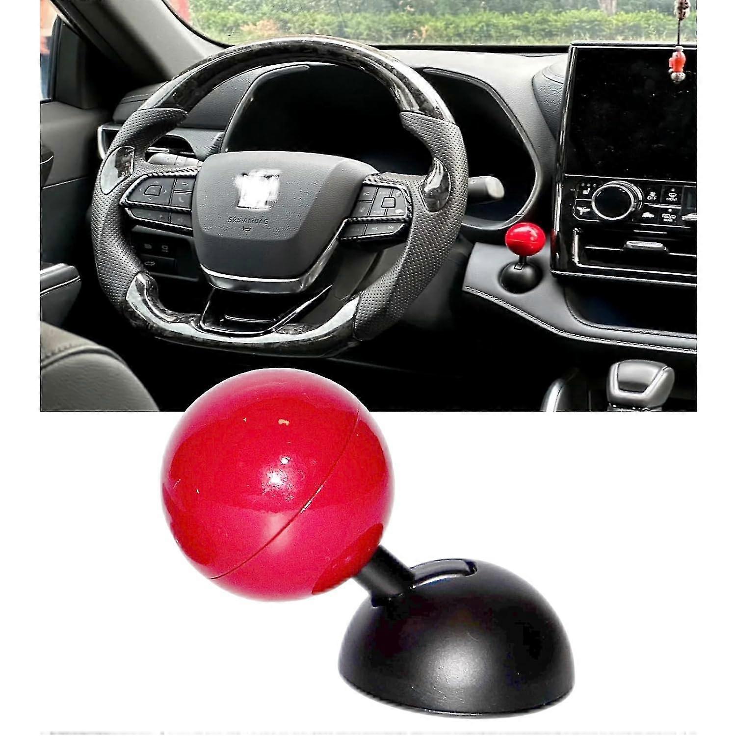 Car Push to Start Button, Rocker Car One Button Start Lever Car Engine Start Stop Button Joystick Metal Ball-bar Automotive One-Touch Start Button Cov